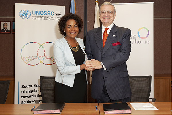 L’OIF et le Bureau des Nations unies pour la coopération Sud-Sud renforcent leur partenariat au bénéfice de la mise en œuvre des Objectifs de développement durable