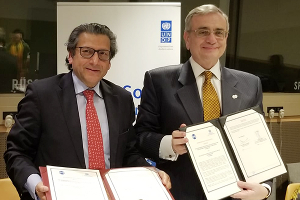 Memorandum of Understanding signed between UNOSSC and COMSATS during the GSSD Expo 2018