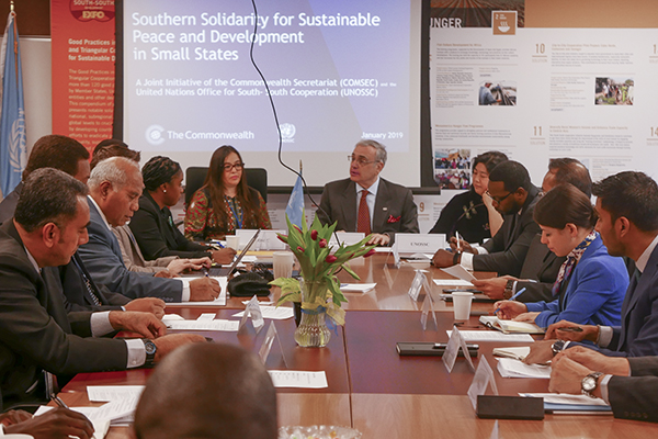 Joint UNOSSC-Commonwealth Initiative for Peace and Development in Small States Launched at UNOSSC