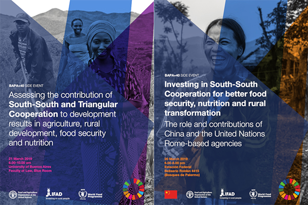 Side Events Organized by the United Nations Rome-based Agencies at BAPA+40