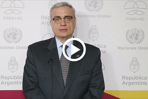 BAPA+40 Welcome Message: Jorge Chediek, UNOSSC Director and Envoy of the Secretary General on South-South Cooperation