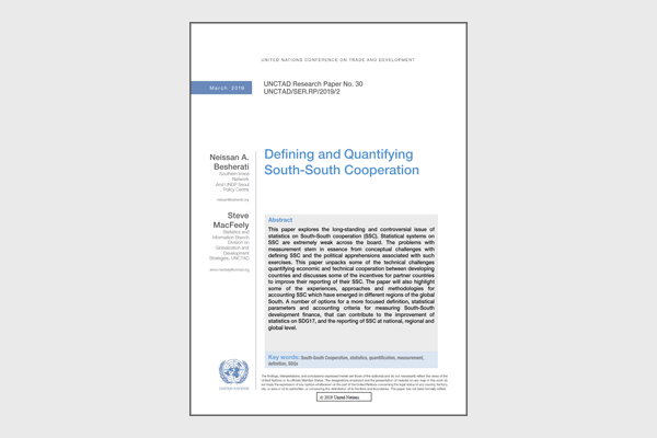 Defining and Quantifying South-South-Cooperation (2019)