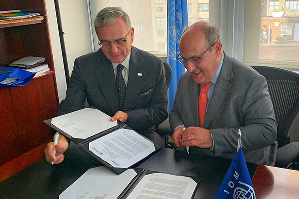 UNOSSC and IOM agree to work collaboratively to support humane and orderly migration