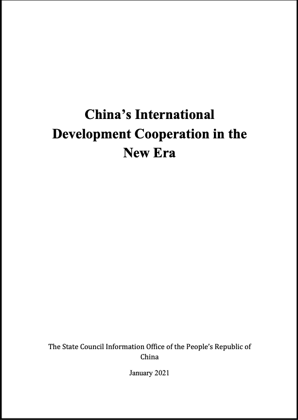 China’s International Development Cooperation in the New Era