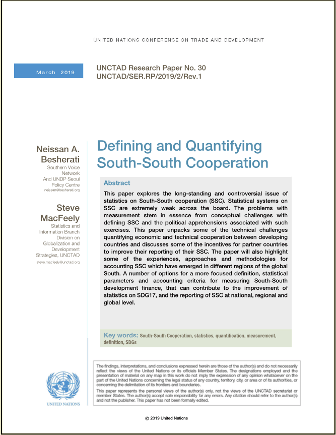 Defining and Quantifying South-South Cooperation