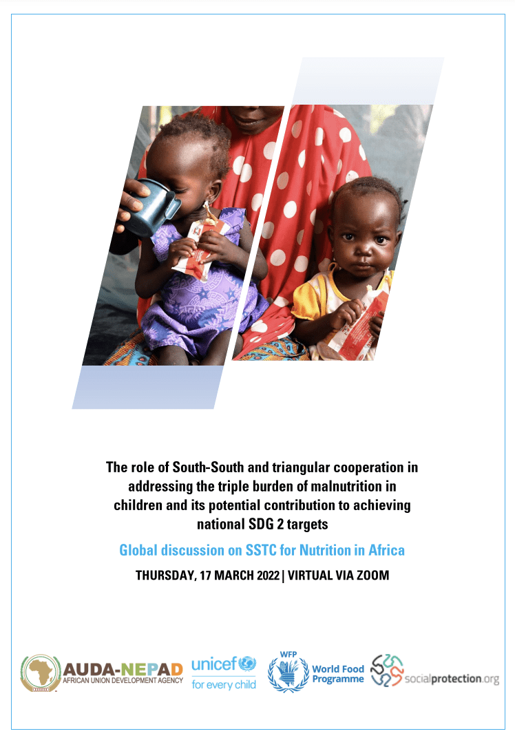 Webinar Report: The Role of South-South and Triangular Cooperation in Addressing the Triple Burden of Malnutrition in Children and its Potential Contribution to Achieving National SDG 2 Targets