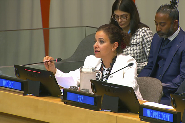 South-South Cooperation Day 2023: Message from UN Secretary-General Antonio Guterres, delivered by UNOSSC Director Dima Al-Khatib