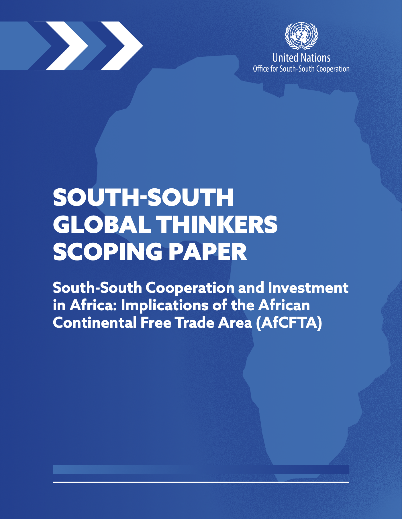 South-South Global Thinkers Scoping Paper: South-South Cooperation and Investment in Africa: Implications of the African Continental Free Trade Area